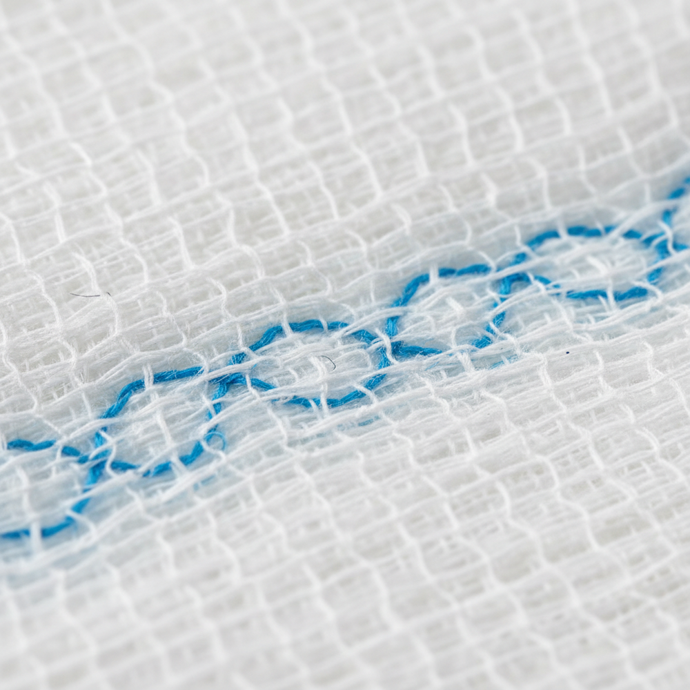 Gauze texture close-up detail