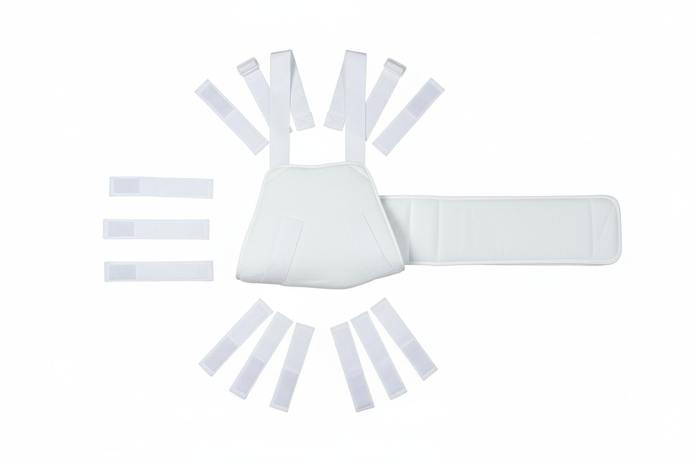 Flat lay showing all components