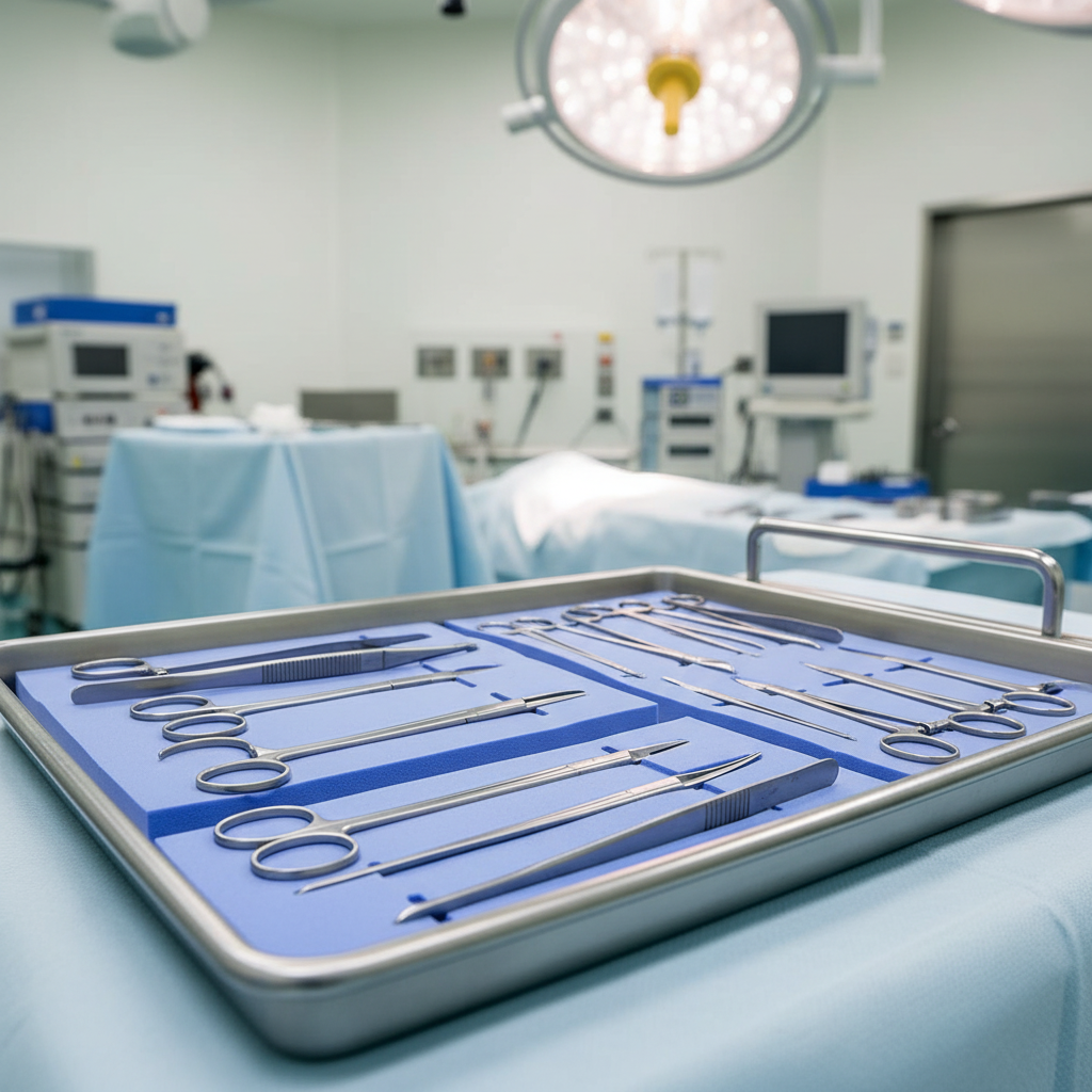 Instrument pad in clinical use