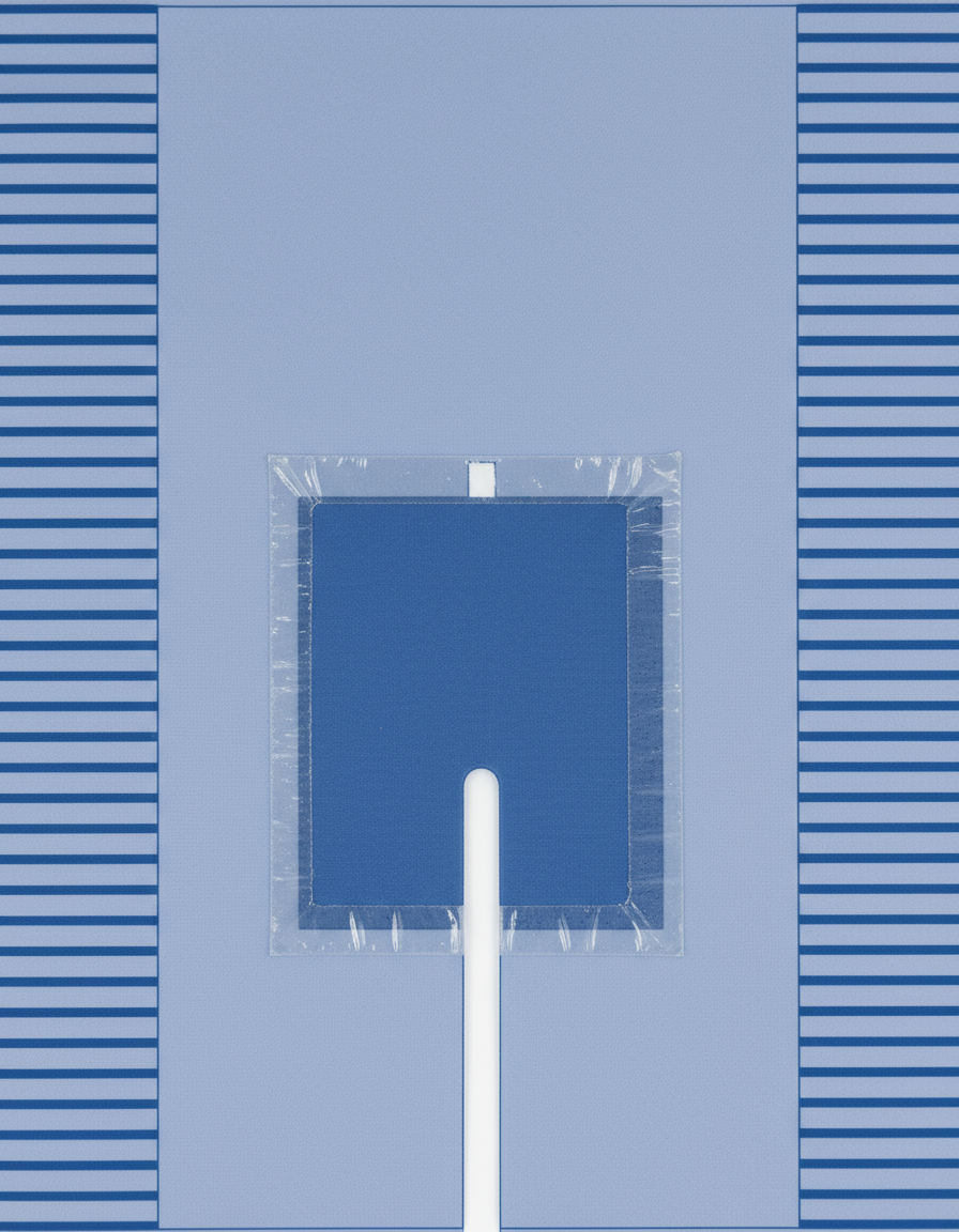 Adhesive split close-up