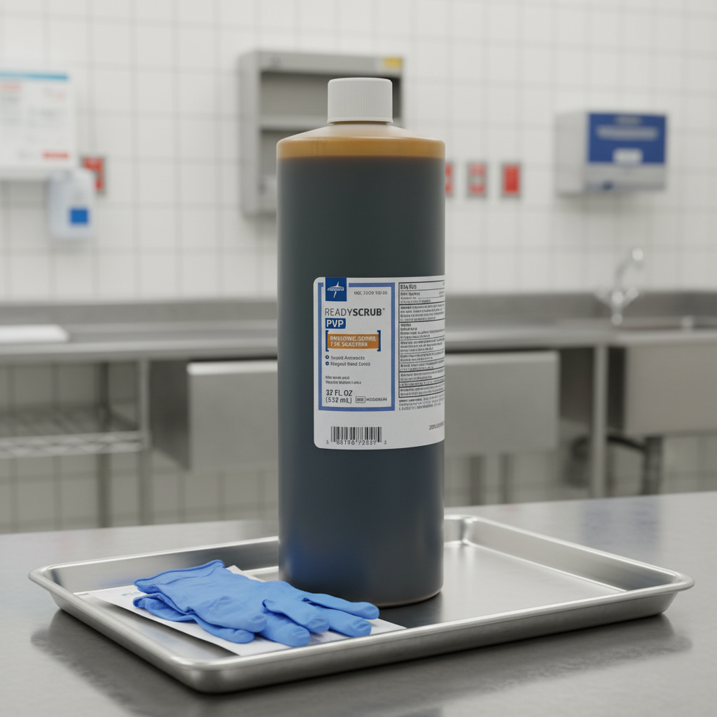 Clinical setting with surgical prep tray