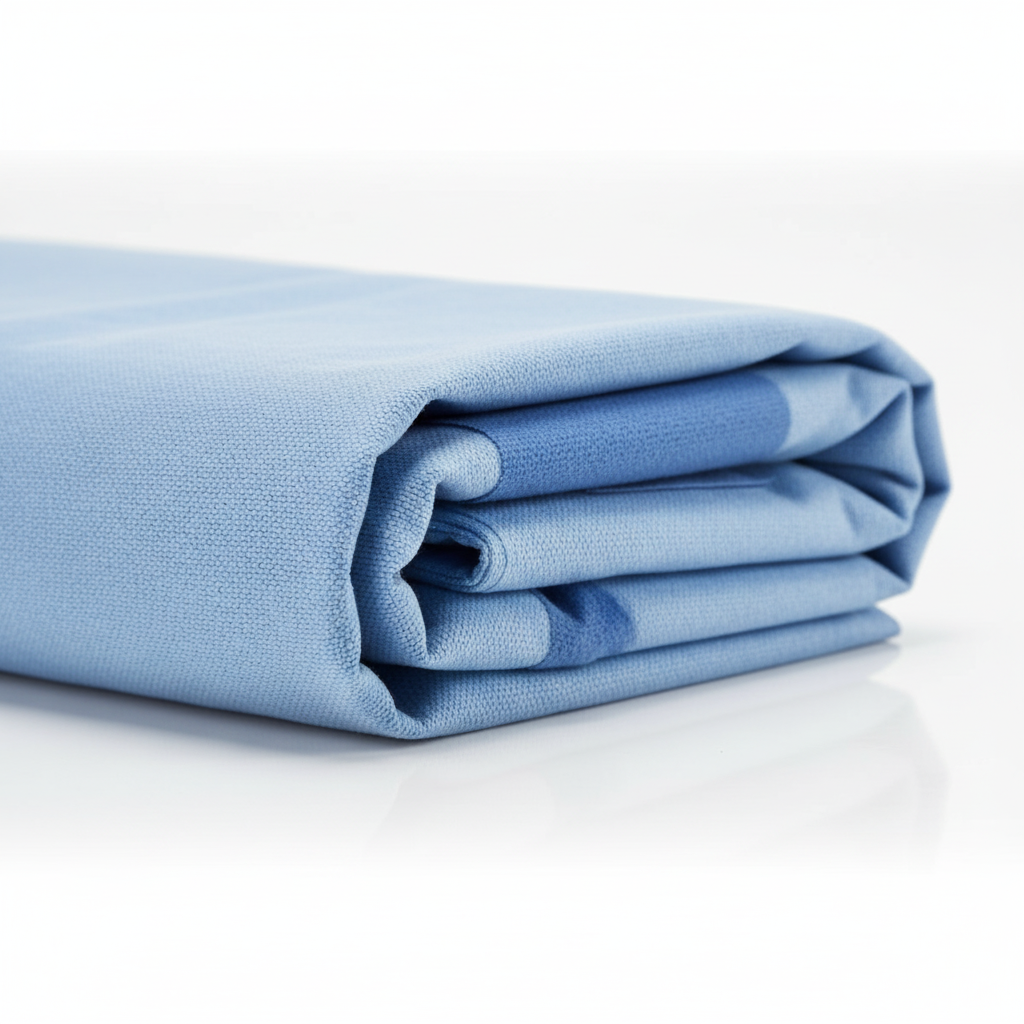 Side angle showing SMS fabric thickness