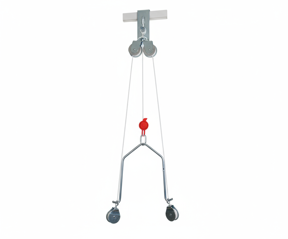 Door bracket and pulley detail