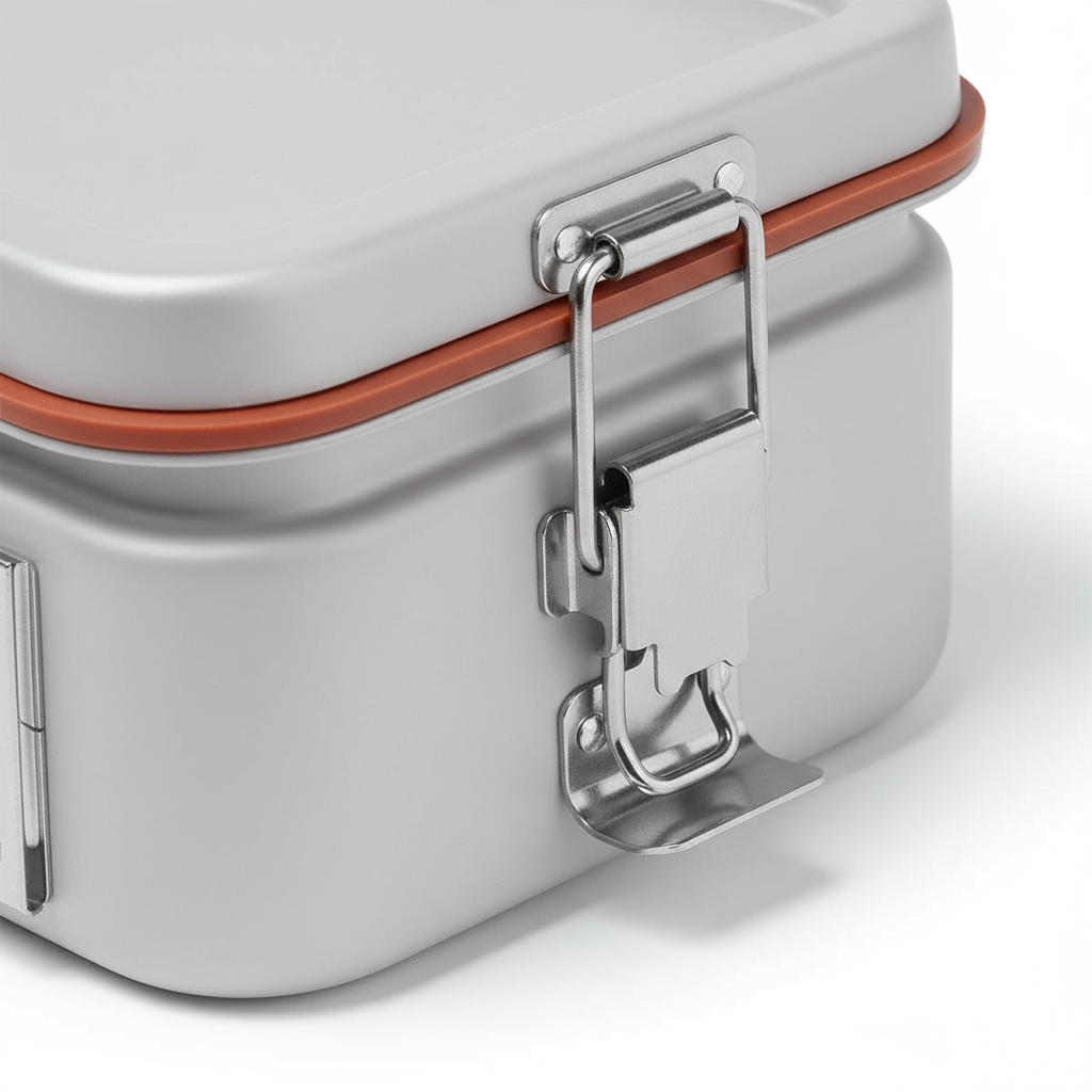 Close-up of snap closure