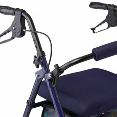 Close-up of ergonomic grips and brake handles