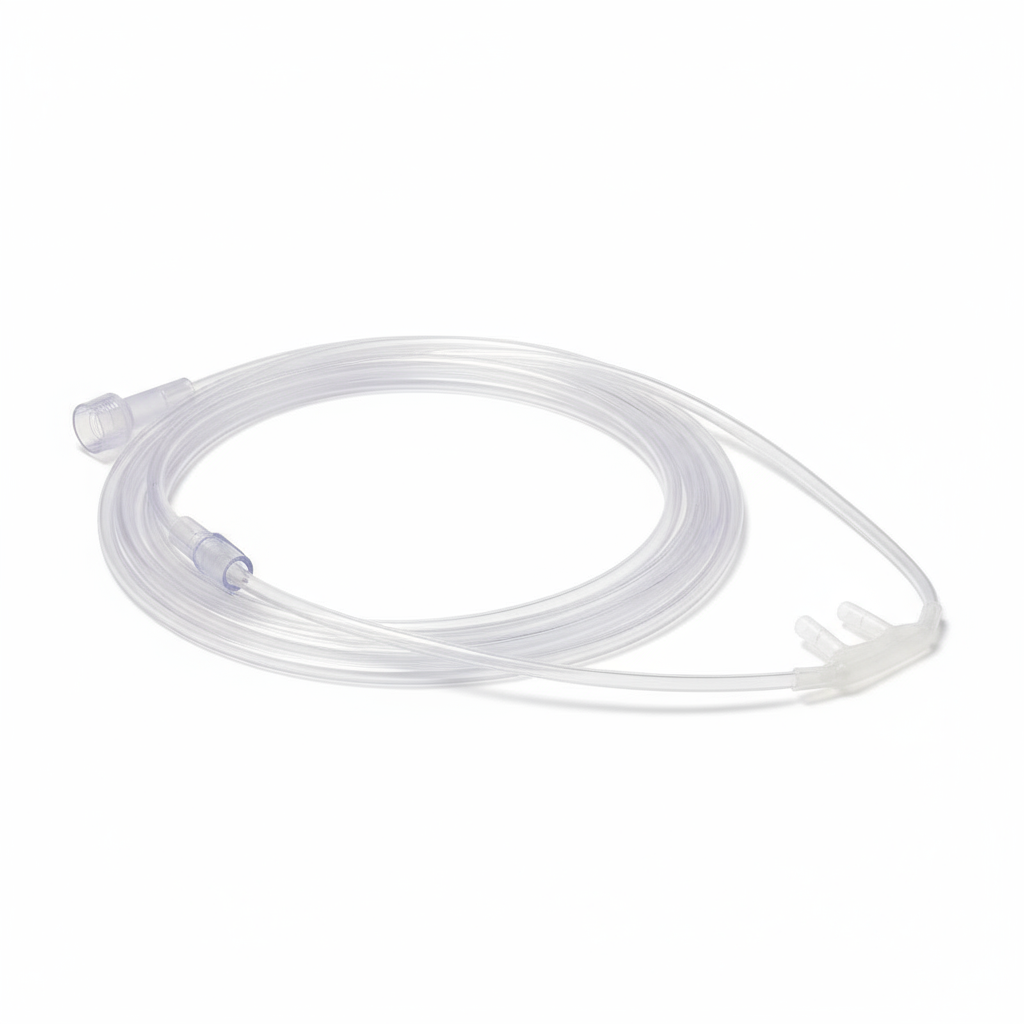 Side view showing full tubing length