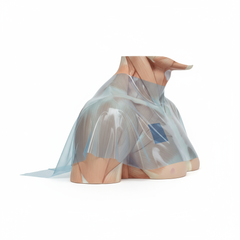 Invisishield Incise Surgical Drape with Adhesive - 6.5" x 7.5" Ophthalmic Drape (Case of 40)