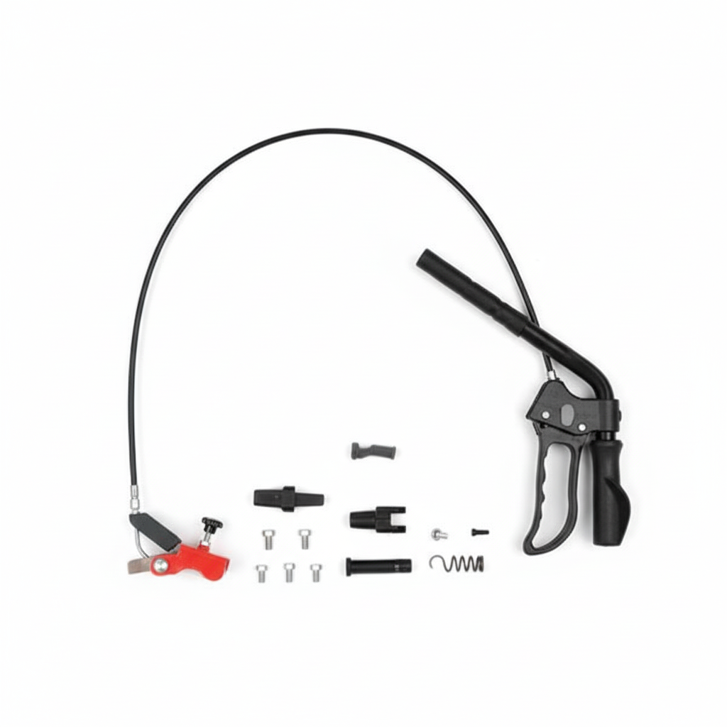 Overhead brake assembly view