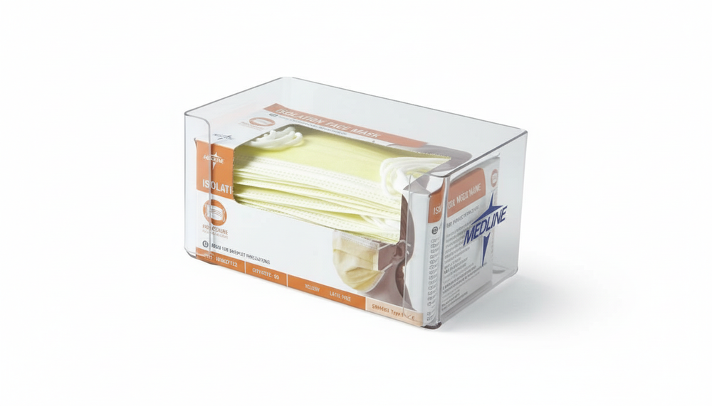 Overhead view of dispenser