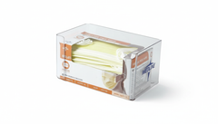 Overhead view of dispenser