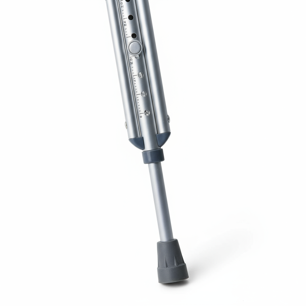 Close-up of push-button adjustment system