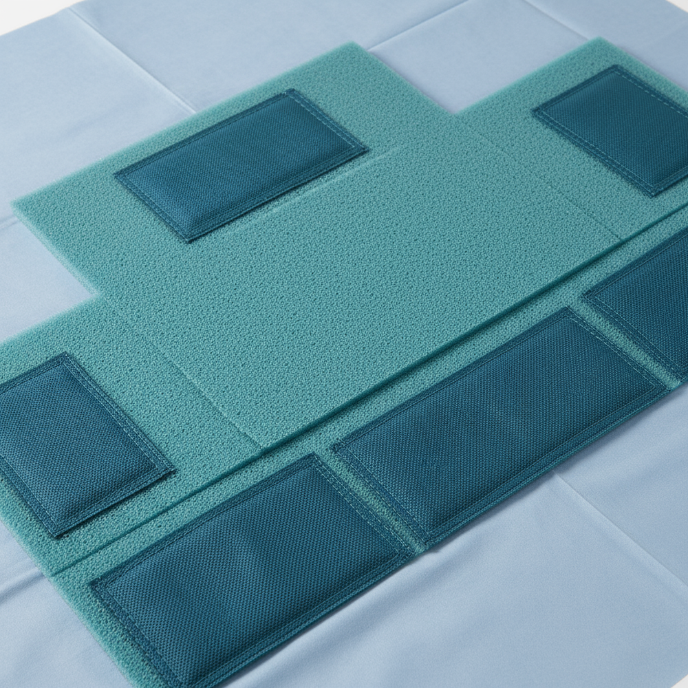 Close-up of foam instrument pad