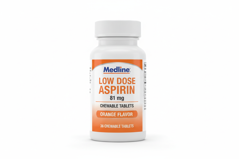 Medline Aspirin Front View