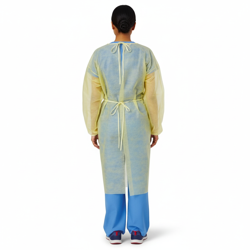 Back view of medical gown