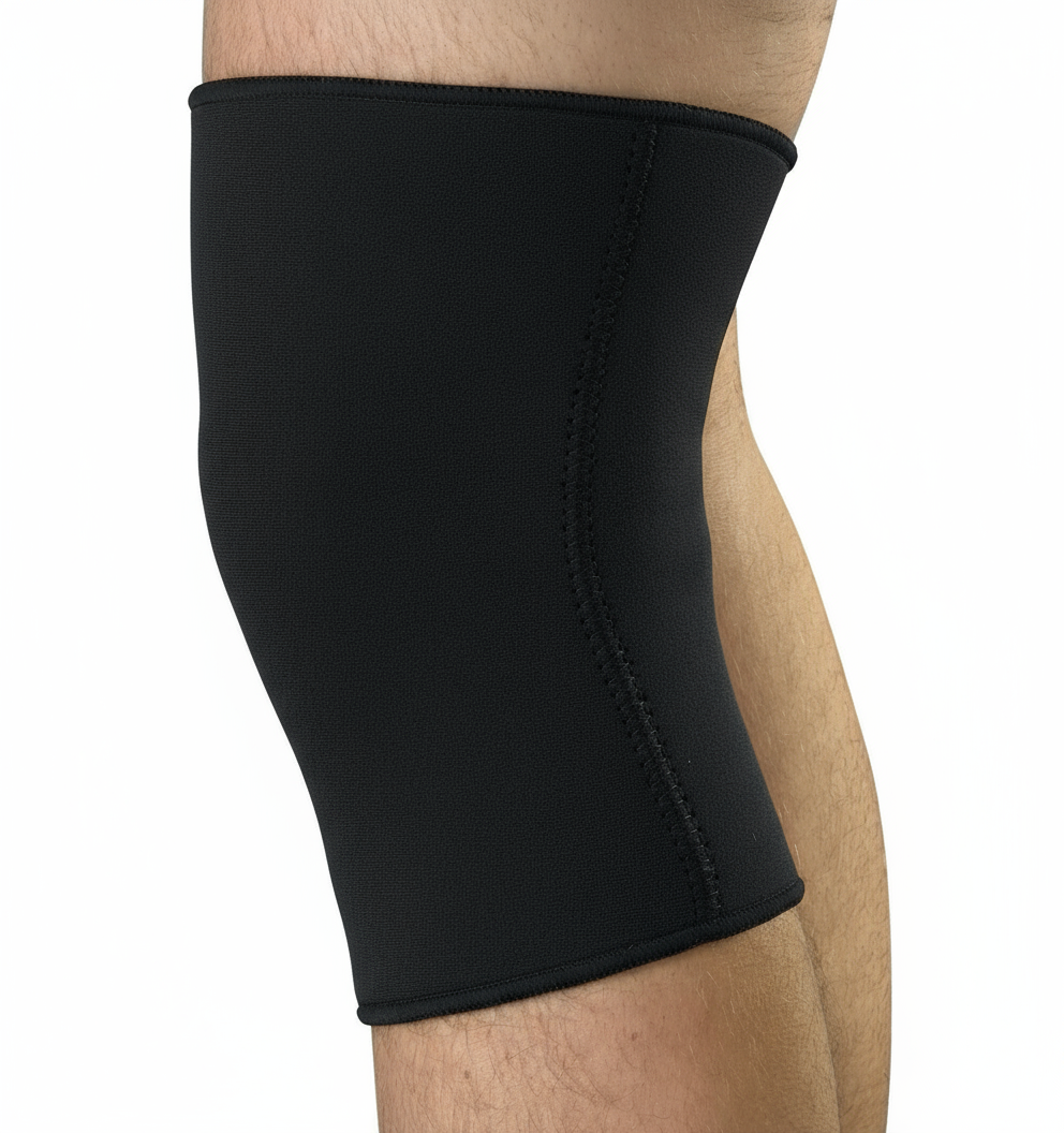 Side view of knee brace
