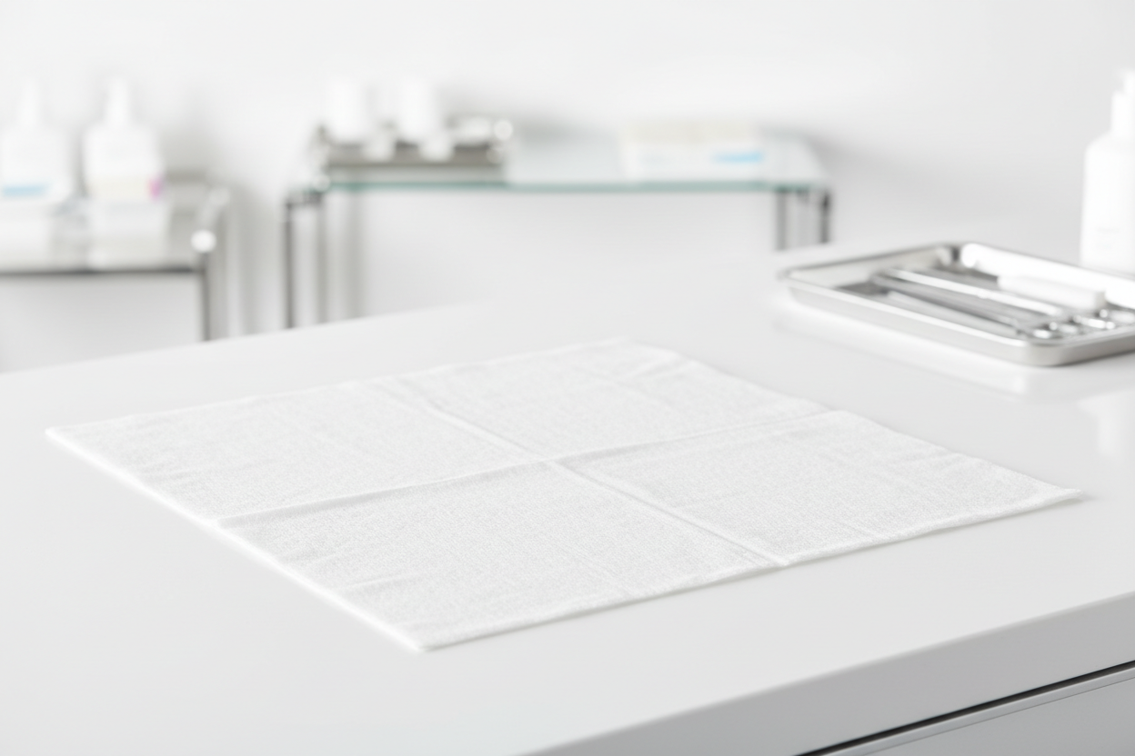 Absorbent Wipes Flat Lay View