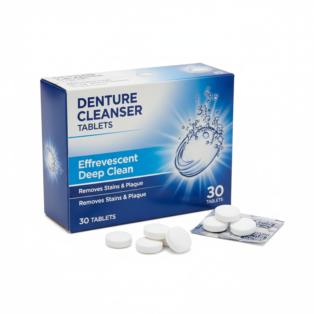 Product box with tablets display