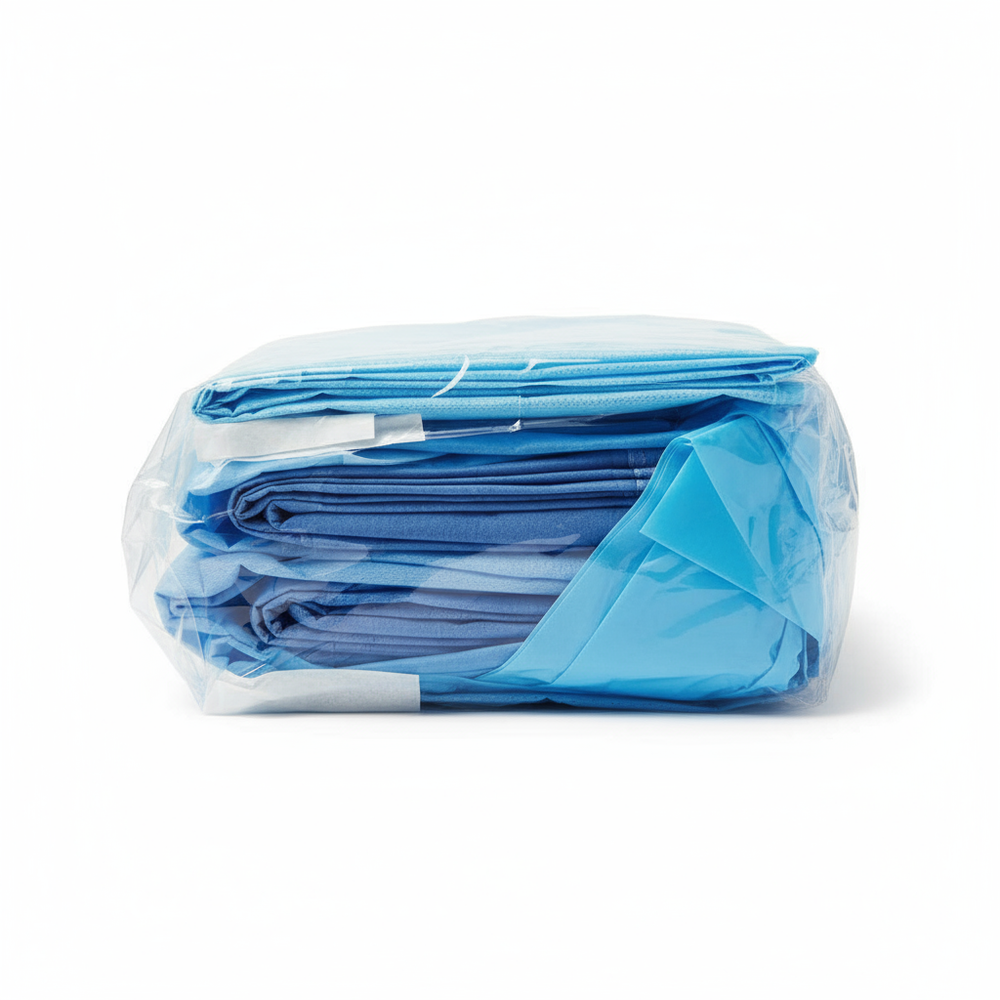 Side view showing packaging