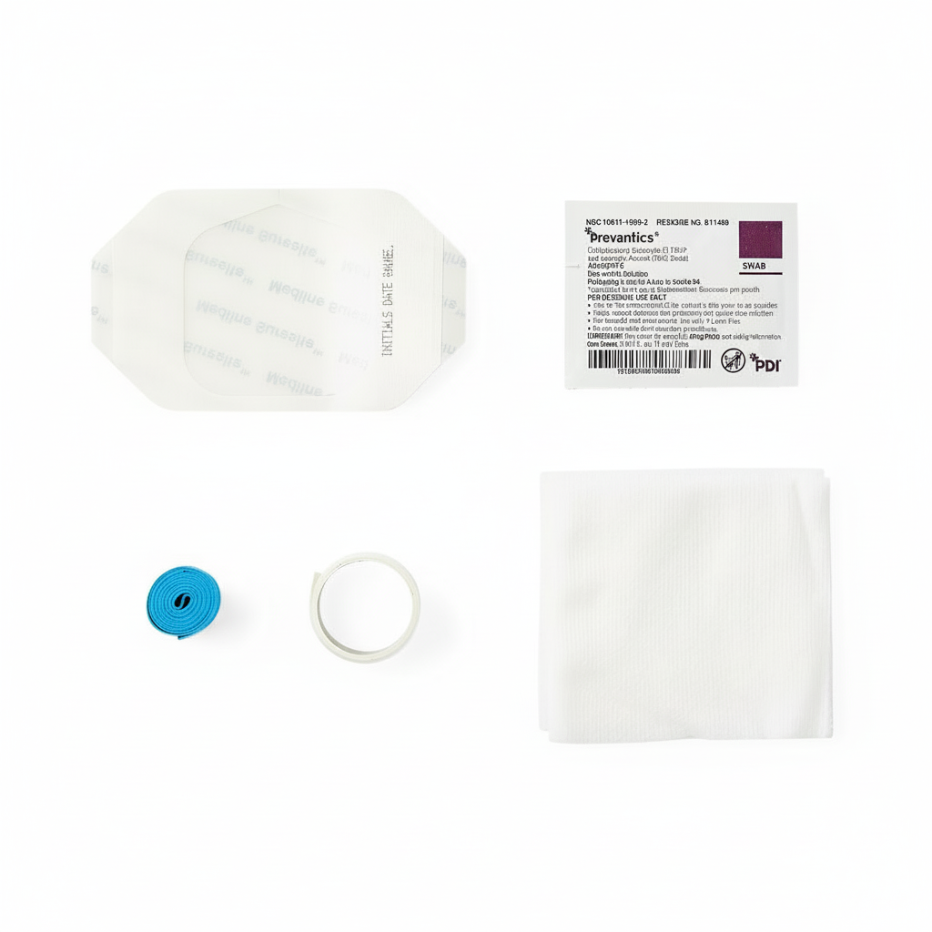 6-Piece IV Start Kit with Prevantics Swab - Sterile Catheter Insertion Kit (Case of 100)