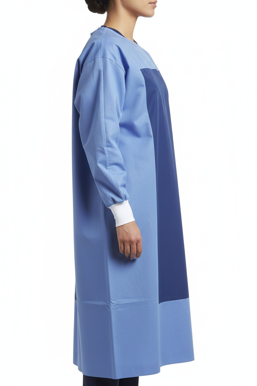 Medical Isolation Gown - Side Profile