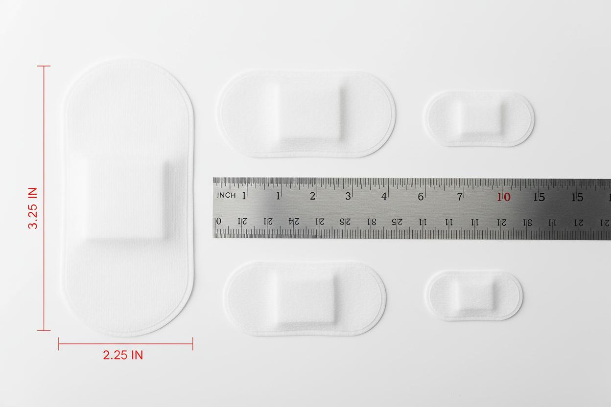 Eye Patch Size Reference with Dimensions
