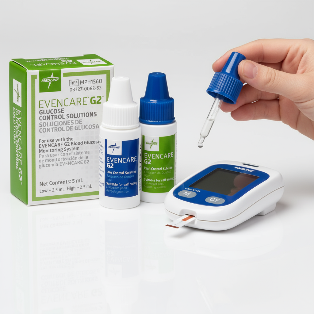 Control Solution Evencare G2 Glucose Control Solution High-Low 5ml - Medline MPH1560 ...