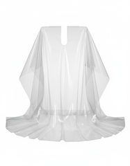 Unfolded drape showing coverage area