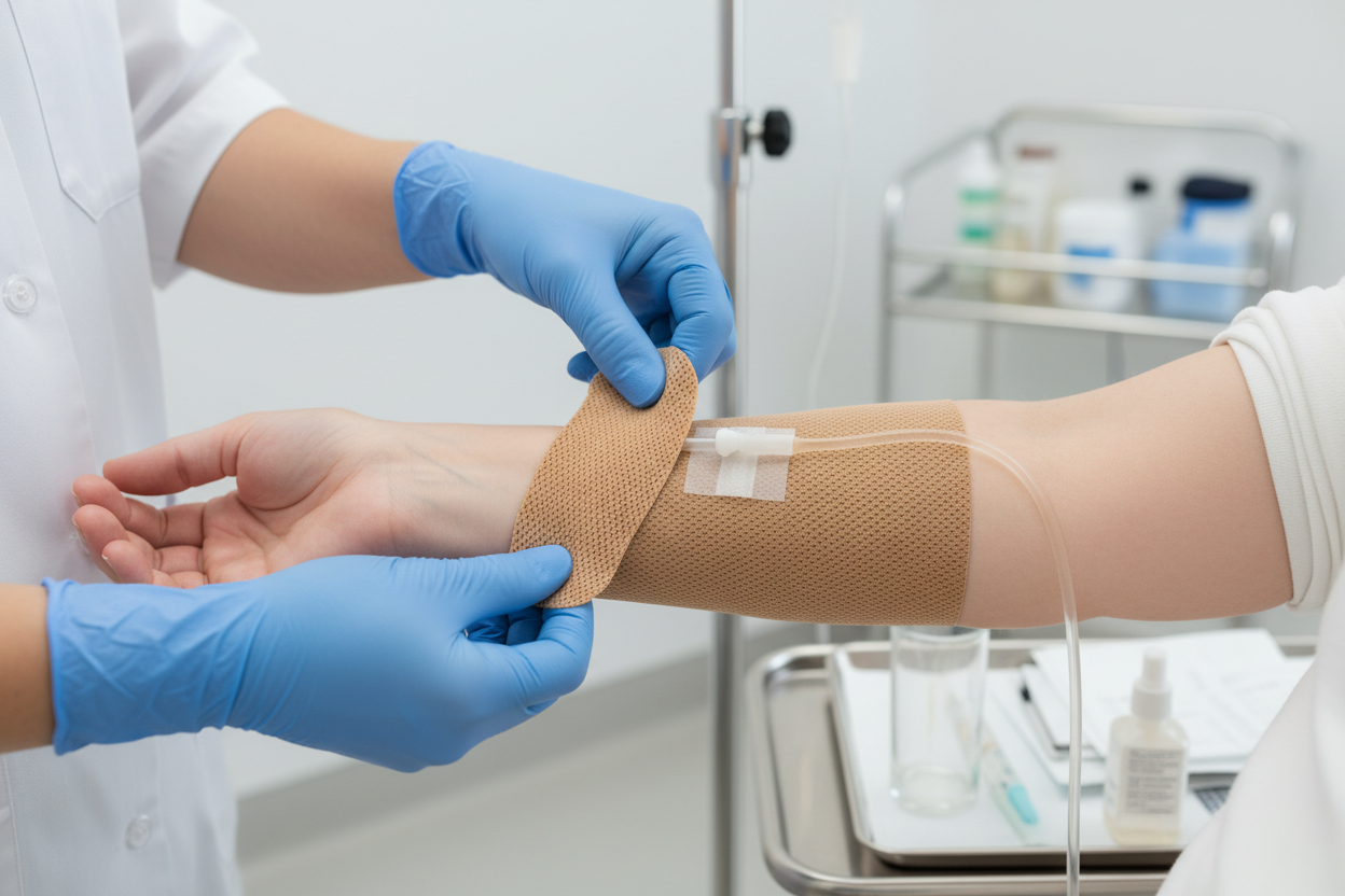 IV line stabilization