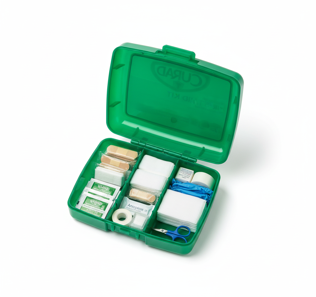 CURAD First Aid Kit - Open Contents View