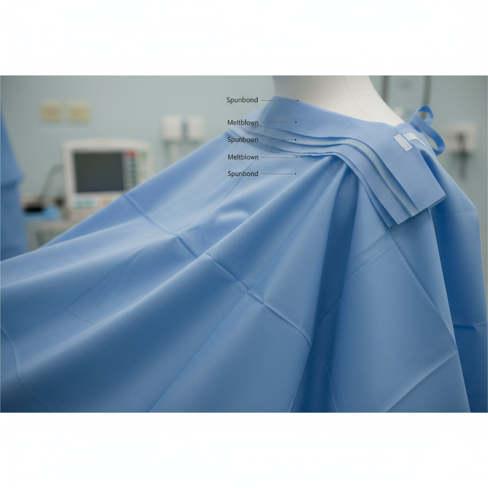 SMS Fabric Construction Side View