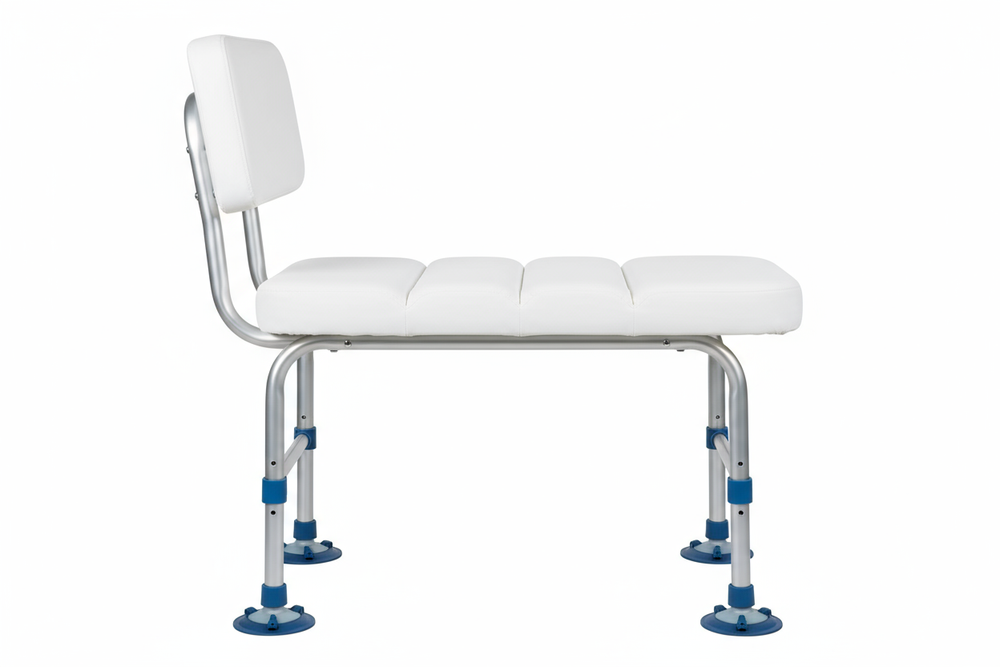 Side profile showing adjustable legs