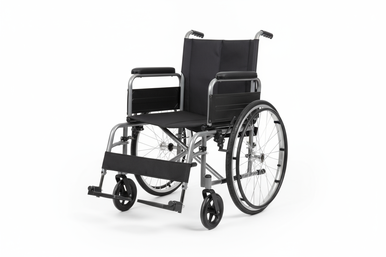 Wheelchair Front Three-Quarter View