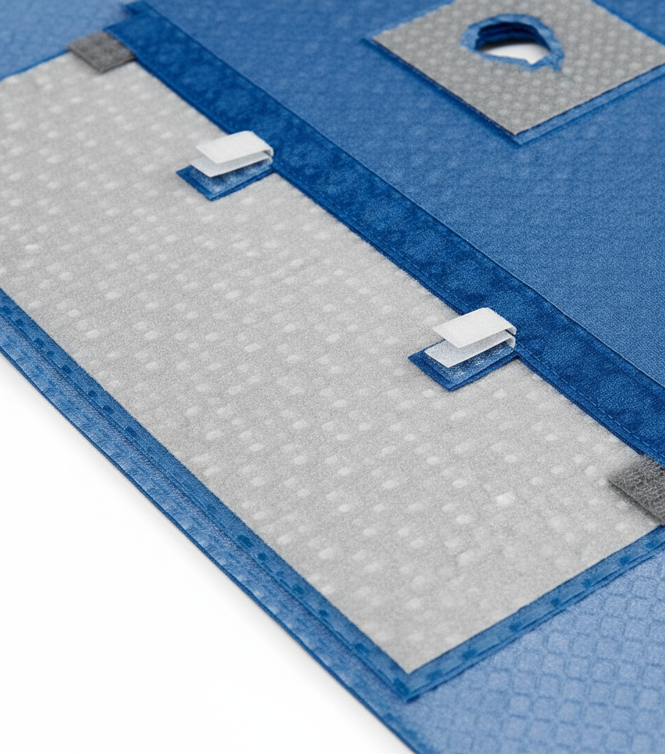 Anti-slip backing features