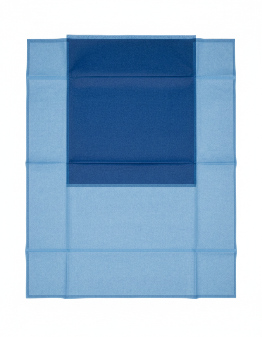 Full drape layout - top view