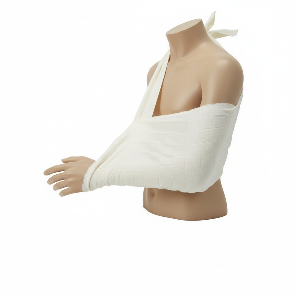 Triangular Bandage Arm Sling Application