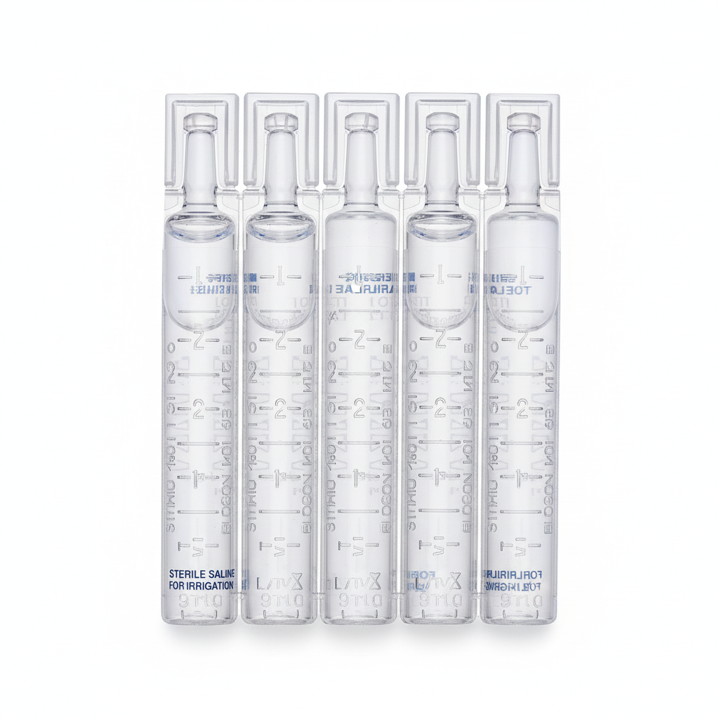 Side profile showing full vial length