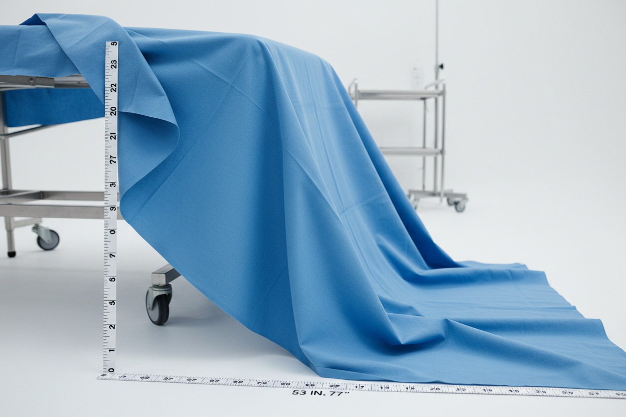 Drape Sheet Partially Unfolded