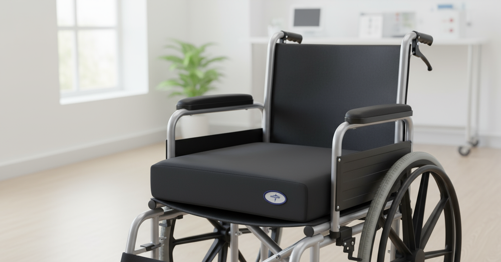 Lifestyle shot on wheelchair