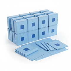 Invisishield Incise Surgical Drape with Adhesive - 6.5" x 7.5" Ophthalmic Drape (Case of 40)