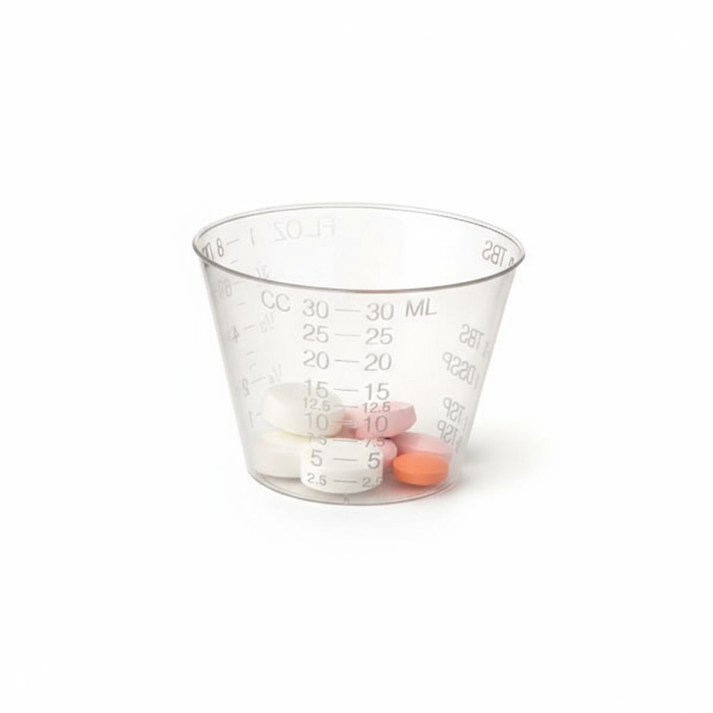 Medicine Cup In-Use with Pills