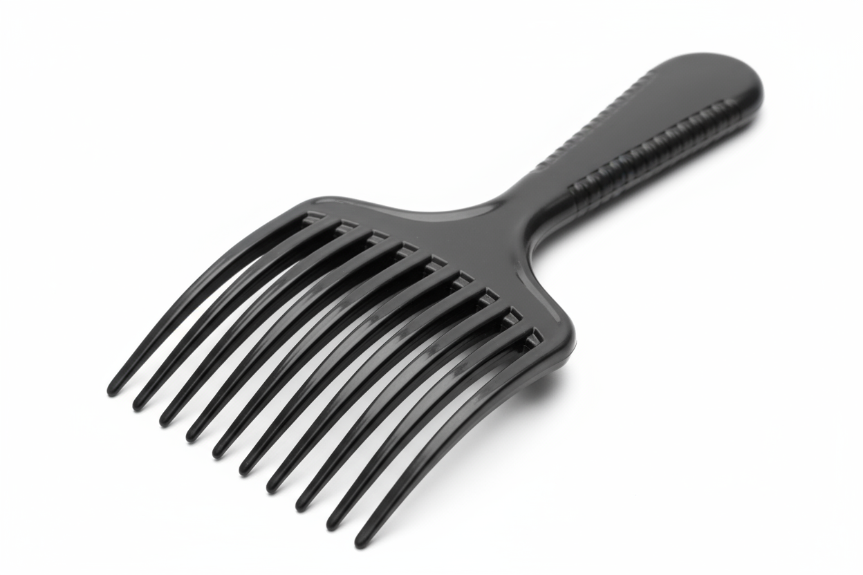Hair Pick Comb Angled View