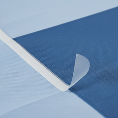 Close-up of reinforced drape material