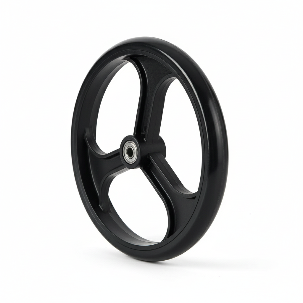 Medline Walker Wheel - 45° Angle View