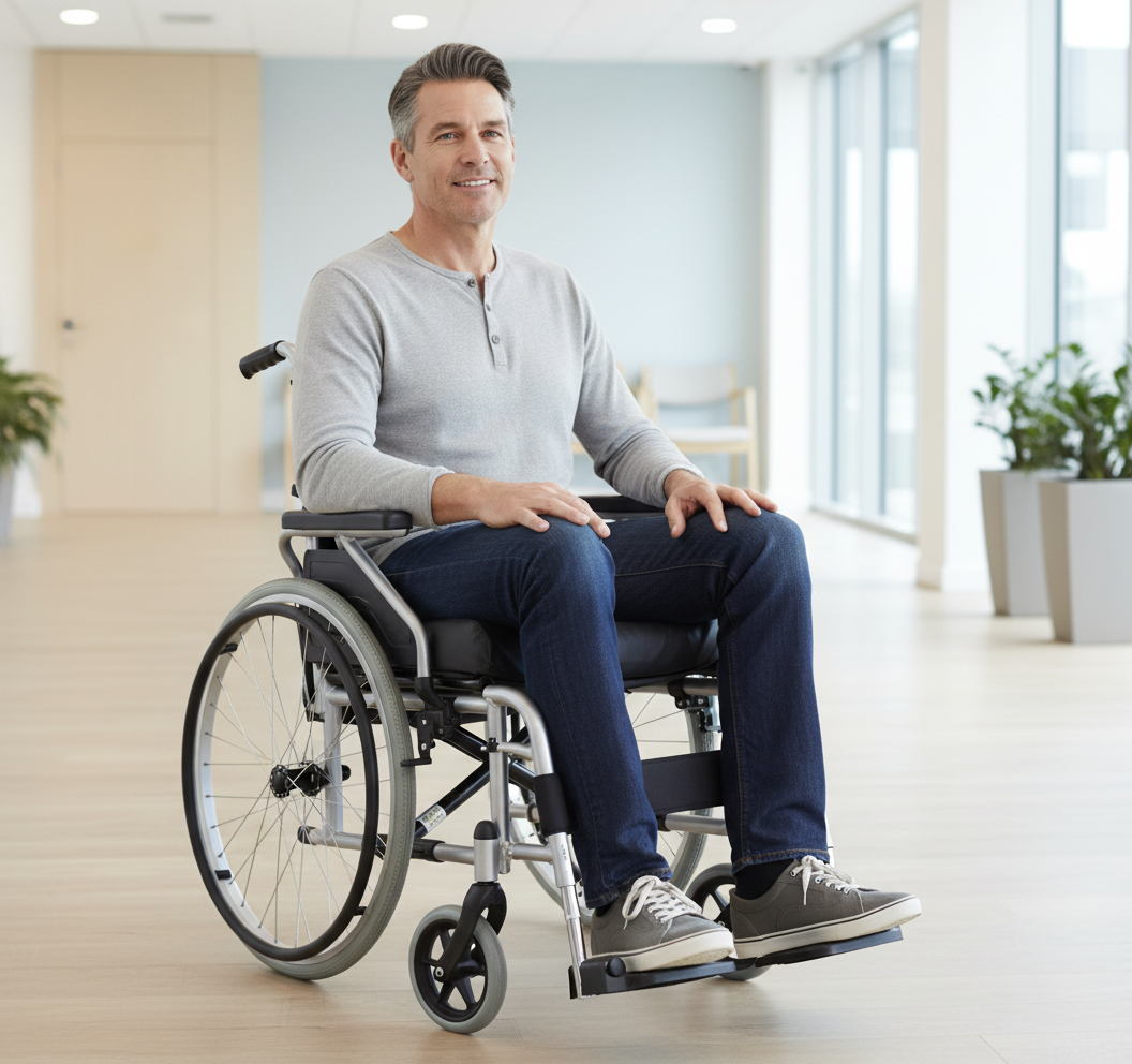 Lifestyle Shot on Wheelchair