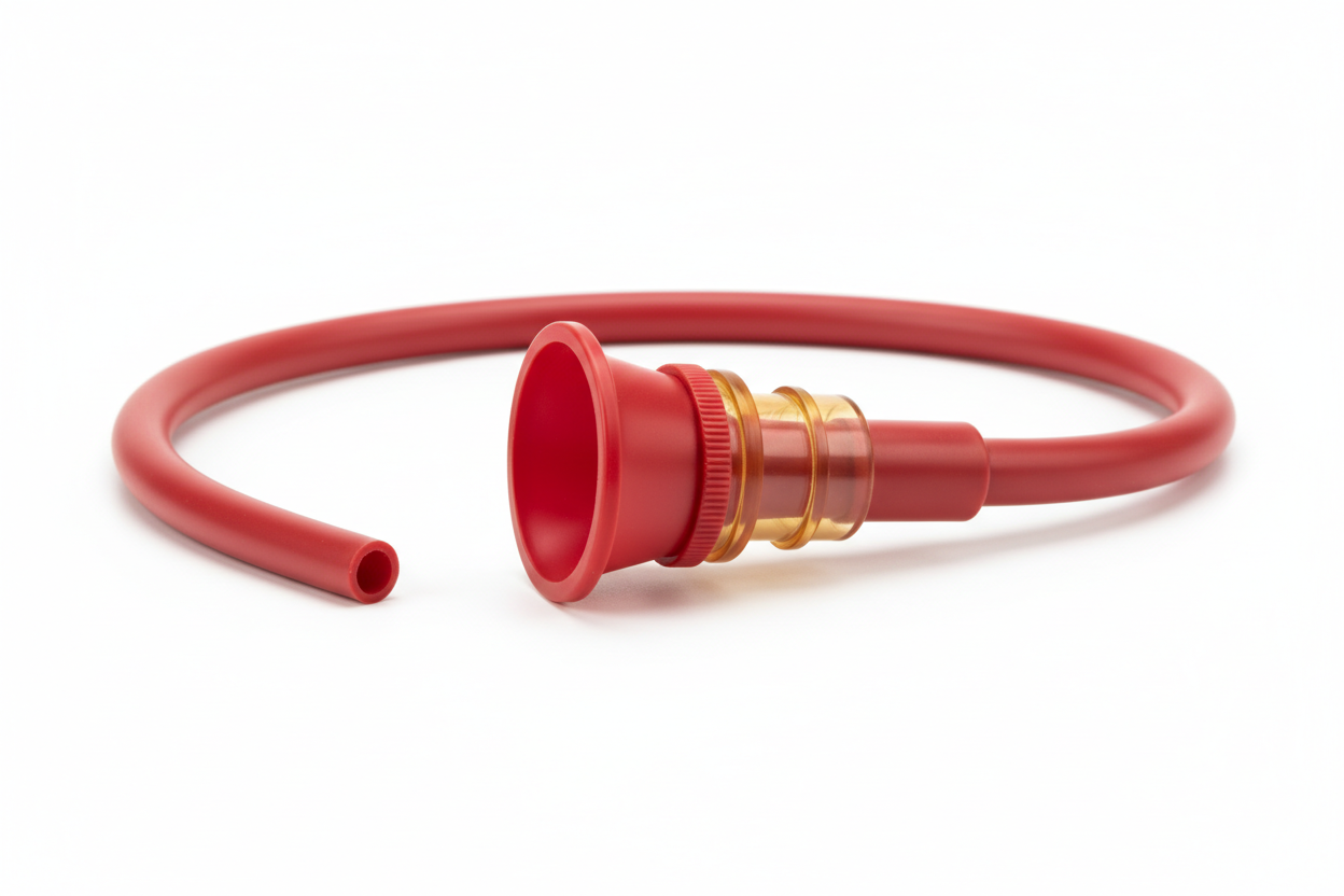 Catheter Side Profile with Funnel End