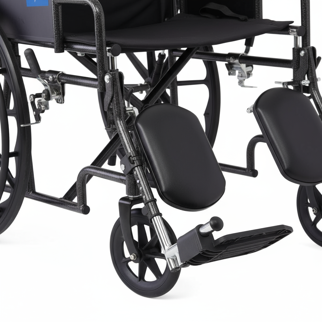 Guardian Reclining Wheelchair - 300 lbs Capacity, Adjustable 90-180° Recline, Elevating Leg Rests