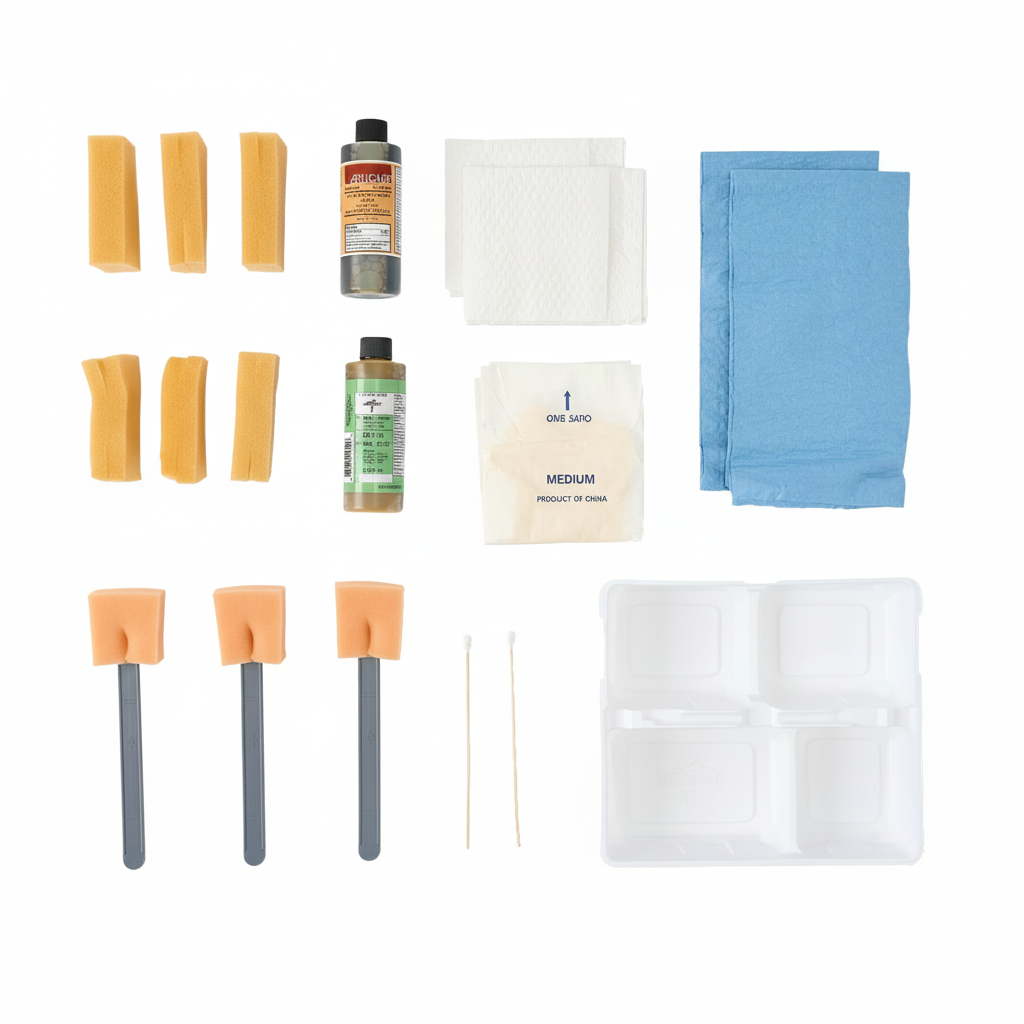 Complete tray with all components