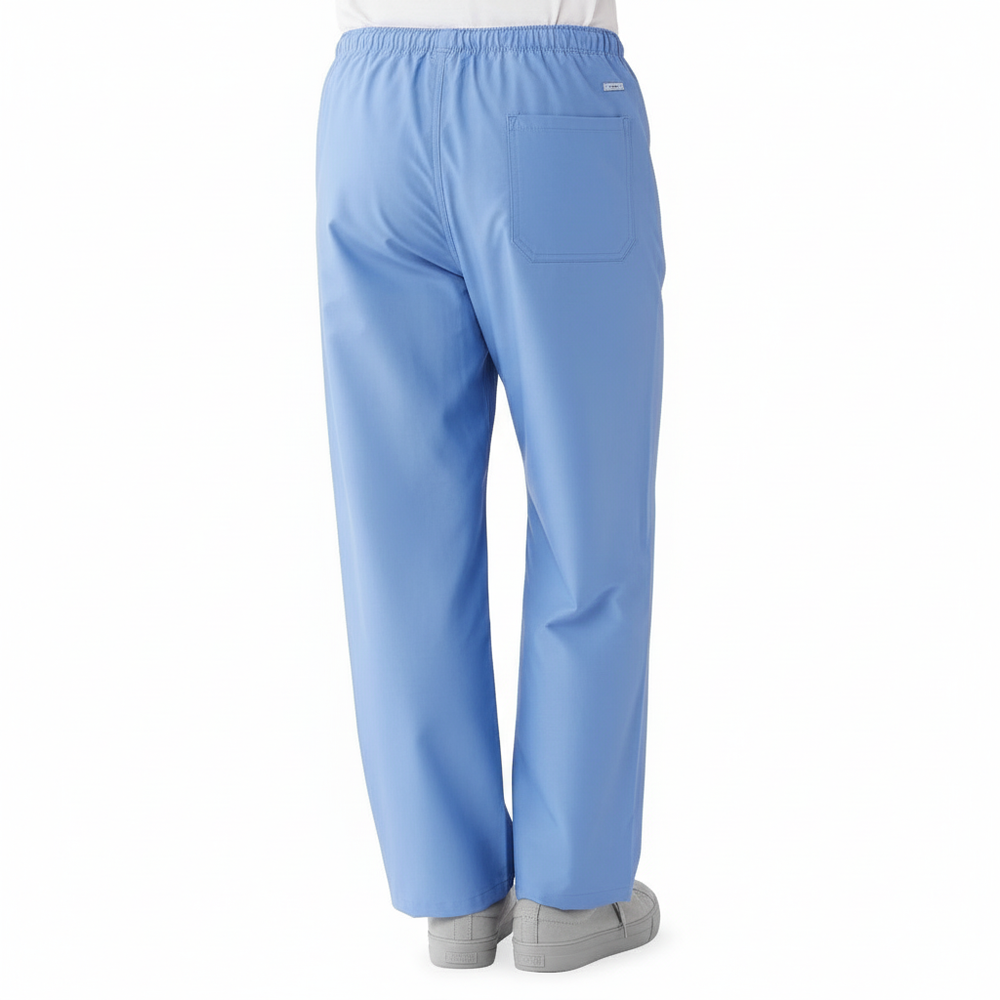 Back view showing rear pocket and drawstring