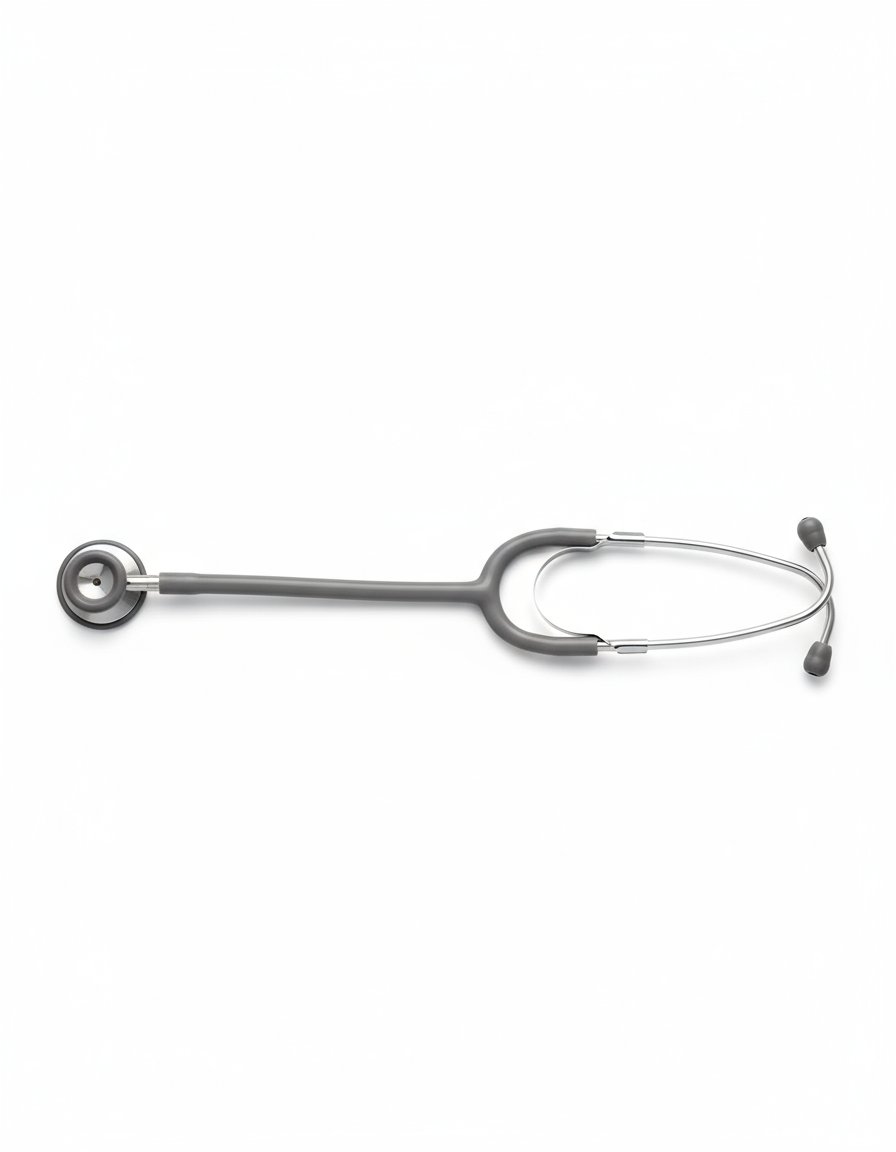Medline Dual-Head Neonatal Stethoscope - Professional Gray, Latex-Free Design