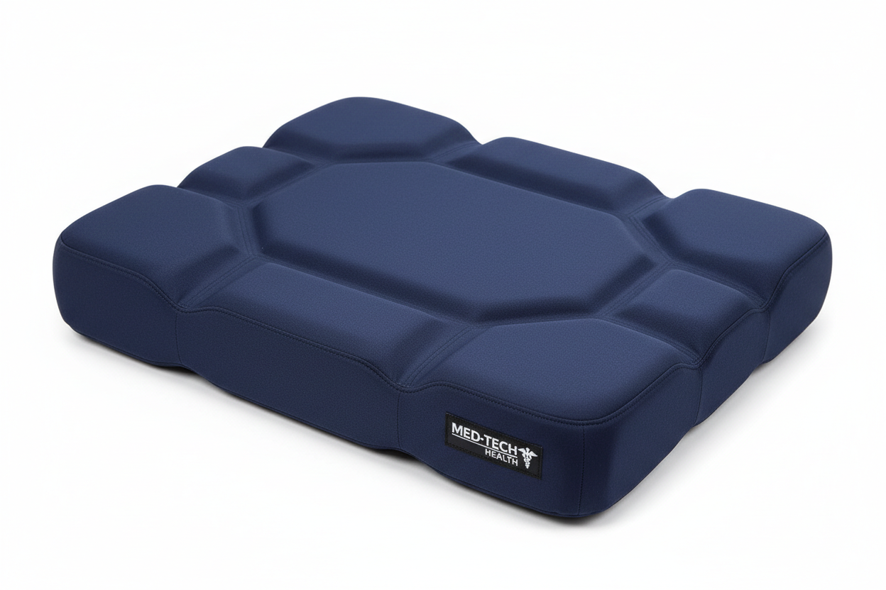 Top view of wheelchair cushion